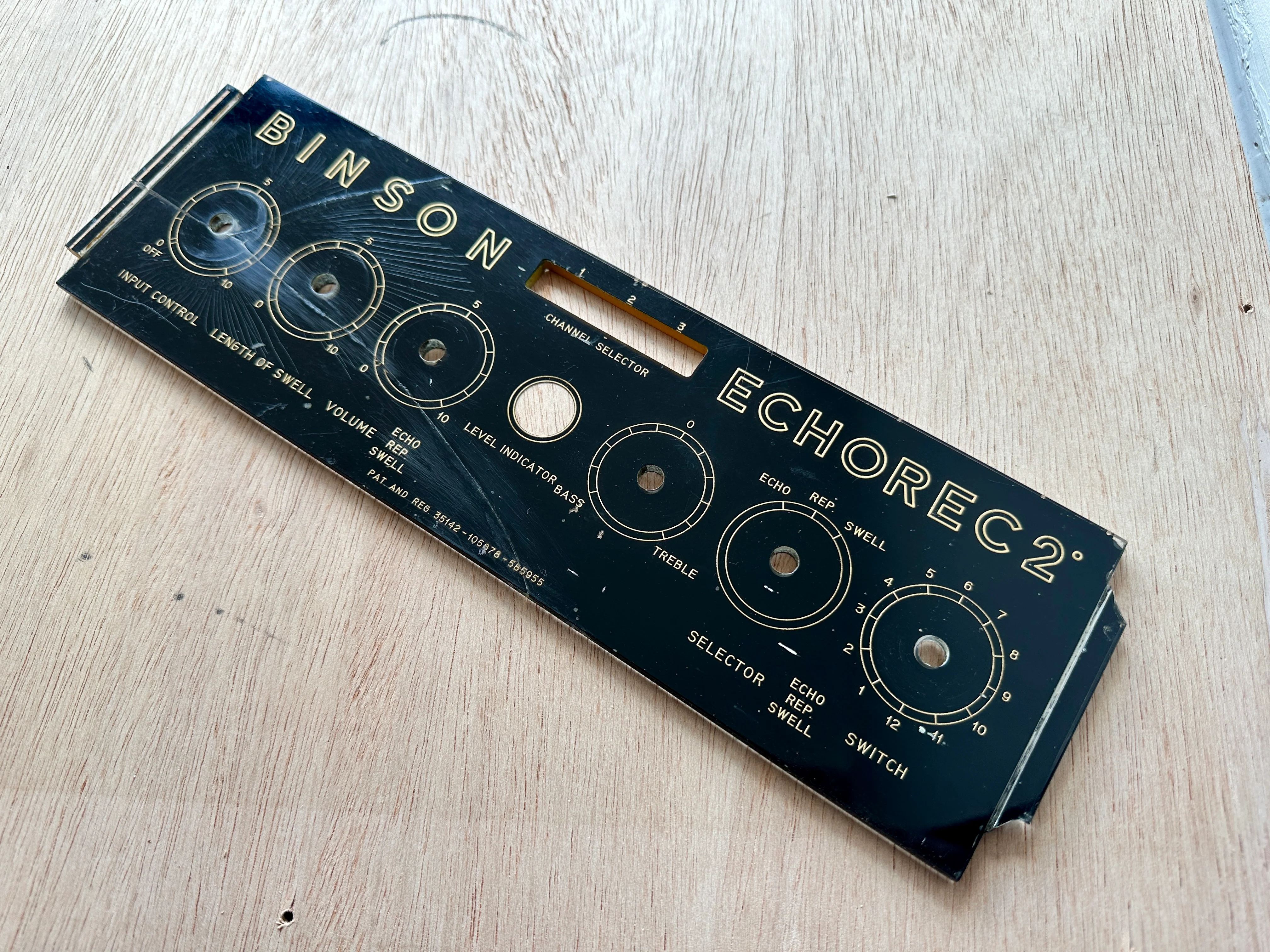 Binson Echorec 2 T7E Face Plate (English) - Image 3