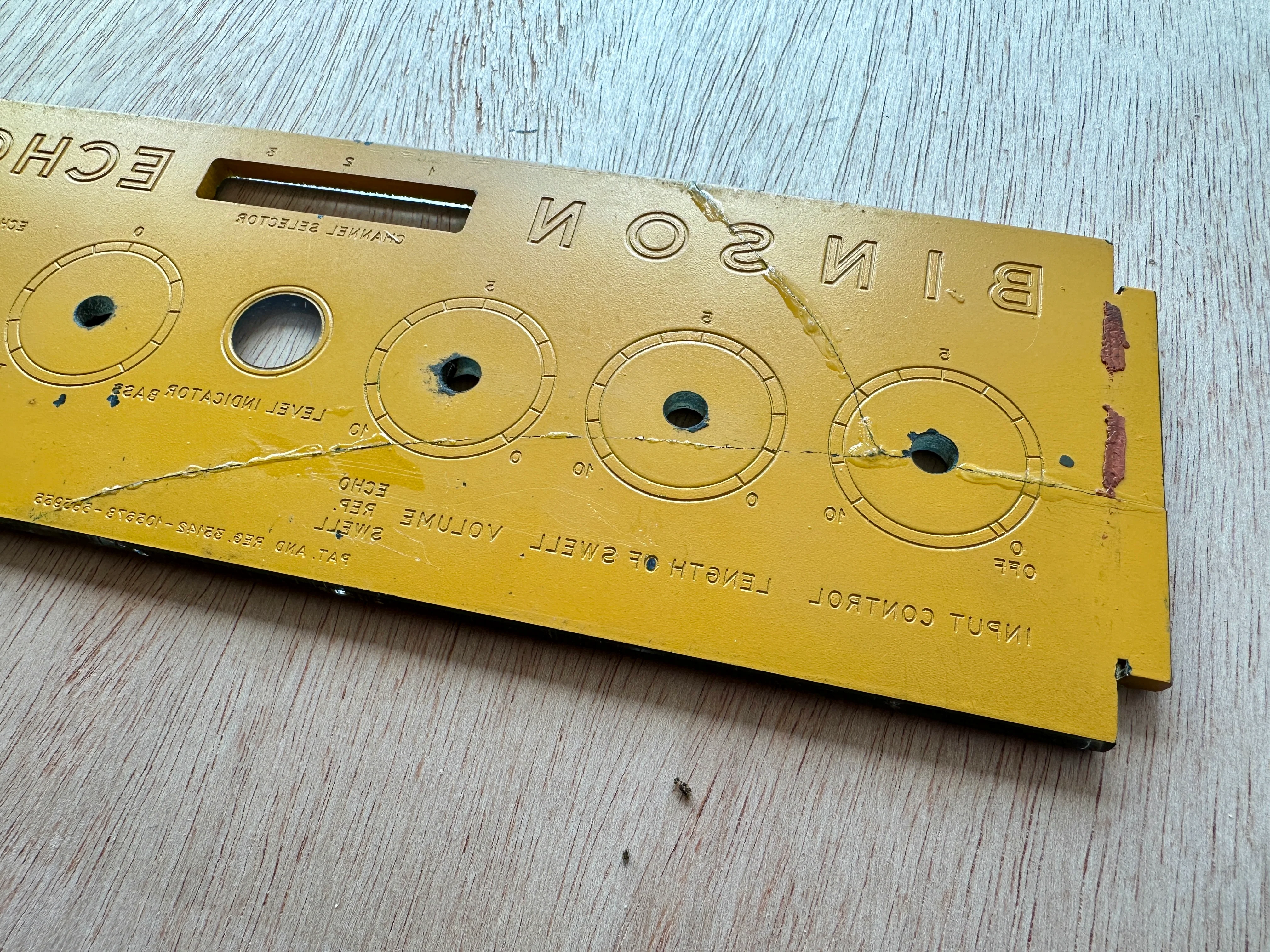 Binson Echorec 2 T7E Face Plate (English) - Image 4
