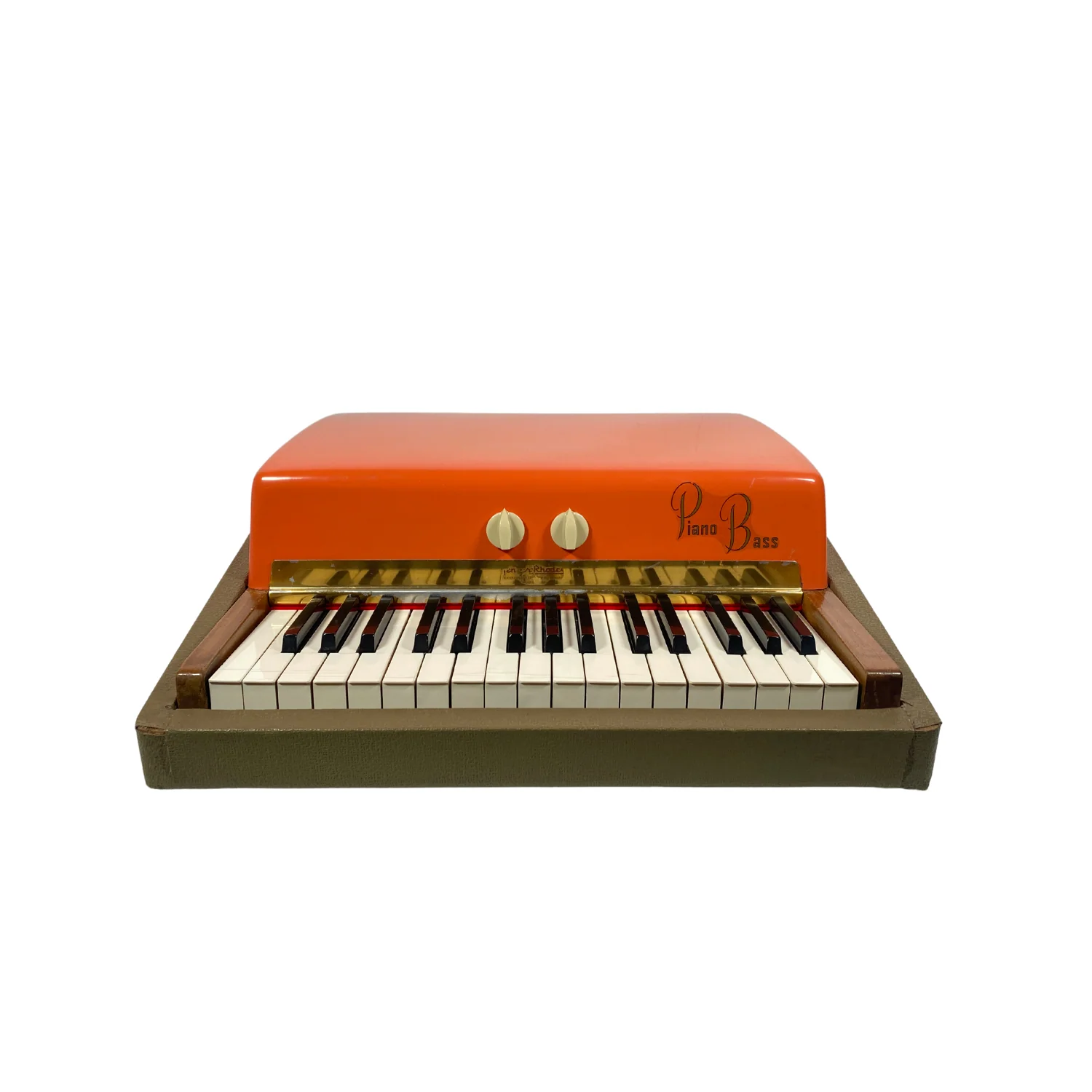 Fender Rhodes Piano Bass Fiesta Red 1960 - SN 1960PB01 - Image 3